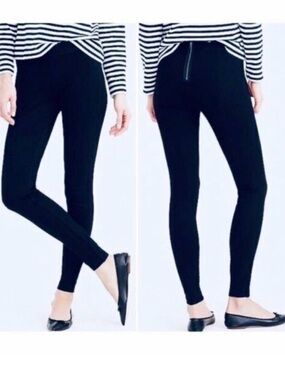 J.CREW Navy  Pixie Skinny Ankle Pants Slim Fit Stretch Pockets Zip Large Tall